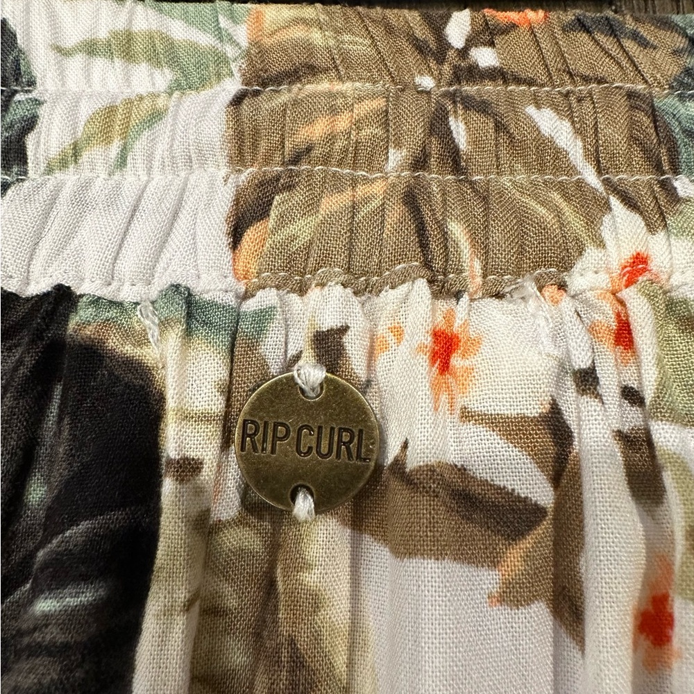 Ripcurl Floral Ivory Asymmetrical Skirt - Sz S - Picture 8 of 9